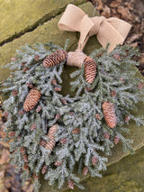 Frosted Teardrop Wreath