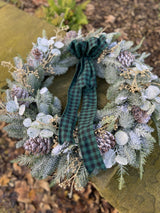 Frosted Pine & Eucalyptus Wreath