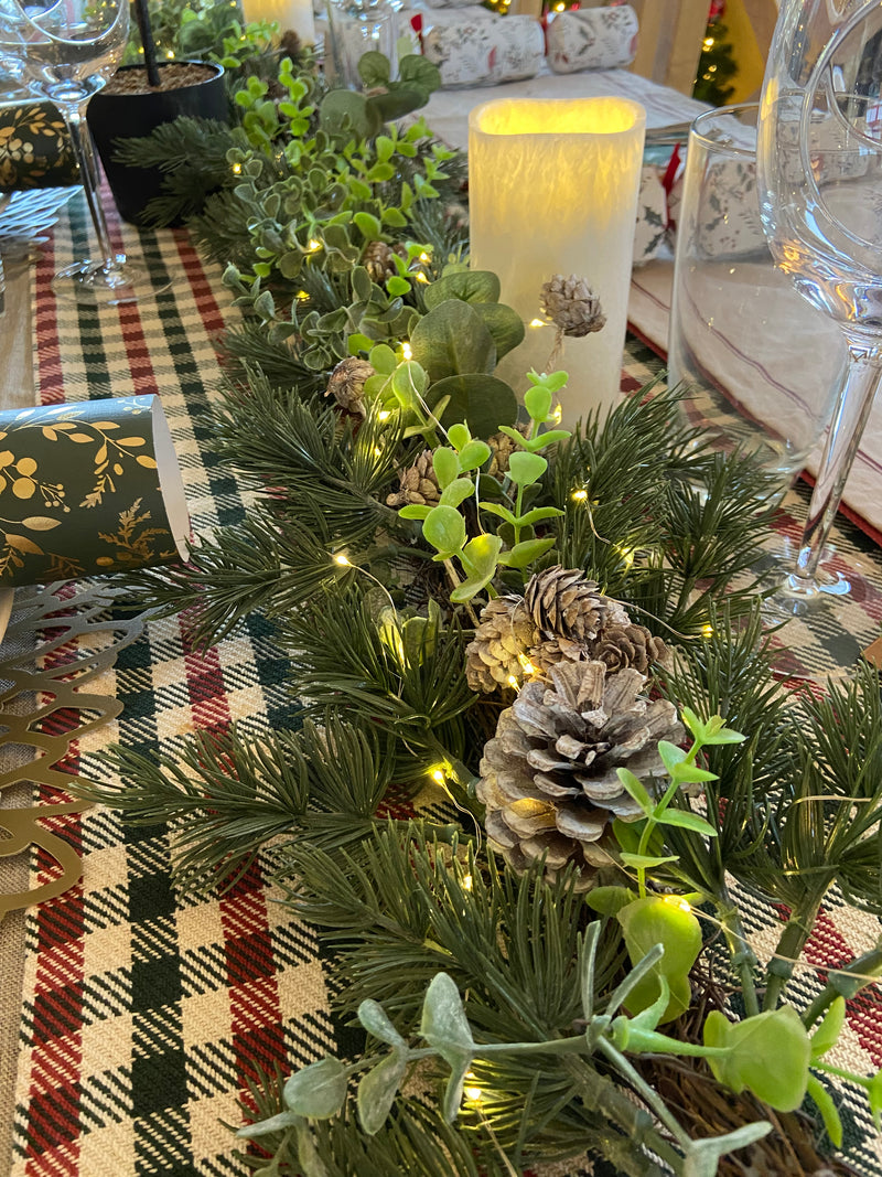 Eucalyptus & Pine Cone Garland 180cm