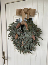 Frosted Teardrop Wreath