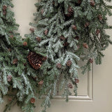 Frosted Teardrop Wreath