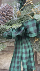 Frosted Pine & Eucalyptus Wreath